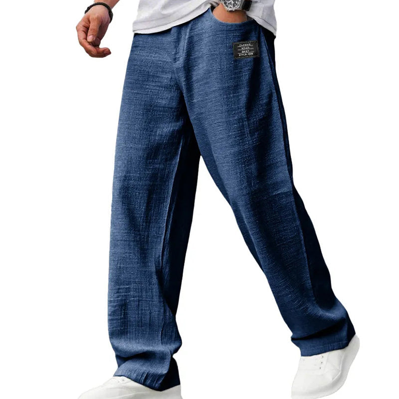 Mode Lumiére™ | Men's Breathable Straight-Leg Trousers