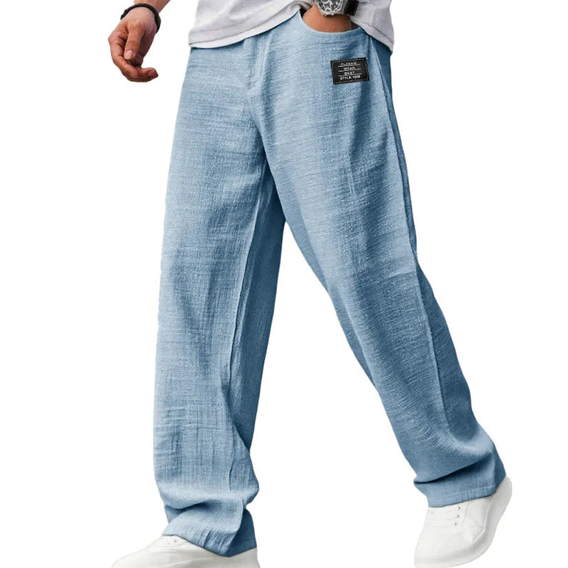 Mode Lumiére™ | Men's Breathable Straight-Leg Trousers