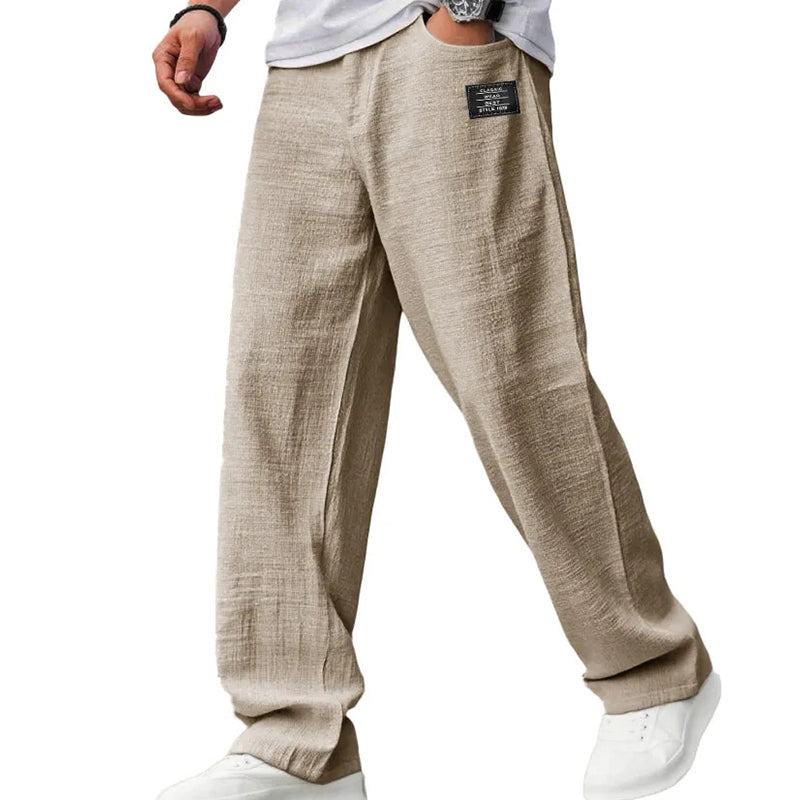 Mode Lumiére™ | Men's Breathable Straight-Leg Trousers