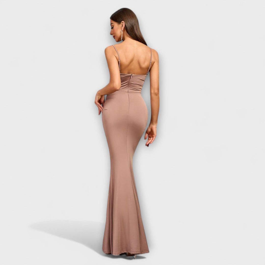 Mode Lumiére™ Callie - Elegant Ruffled Dress