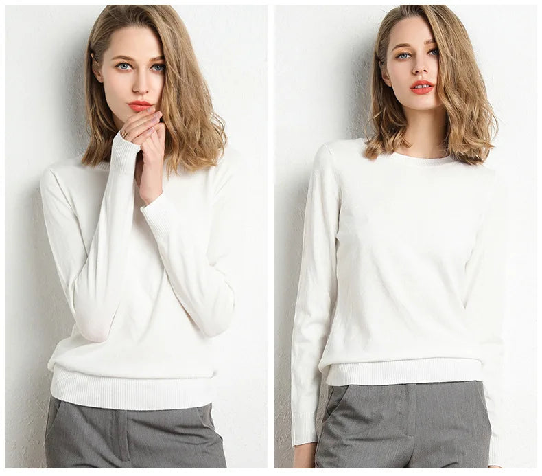 Mode Lumiére™| Essential comfortable wool sweater