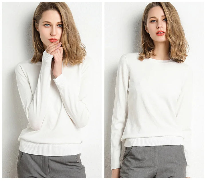 Mode Lumiére™| Essential comfortable wool sweater