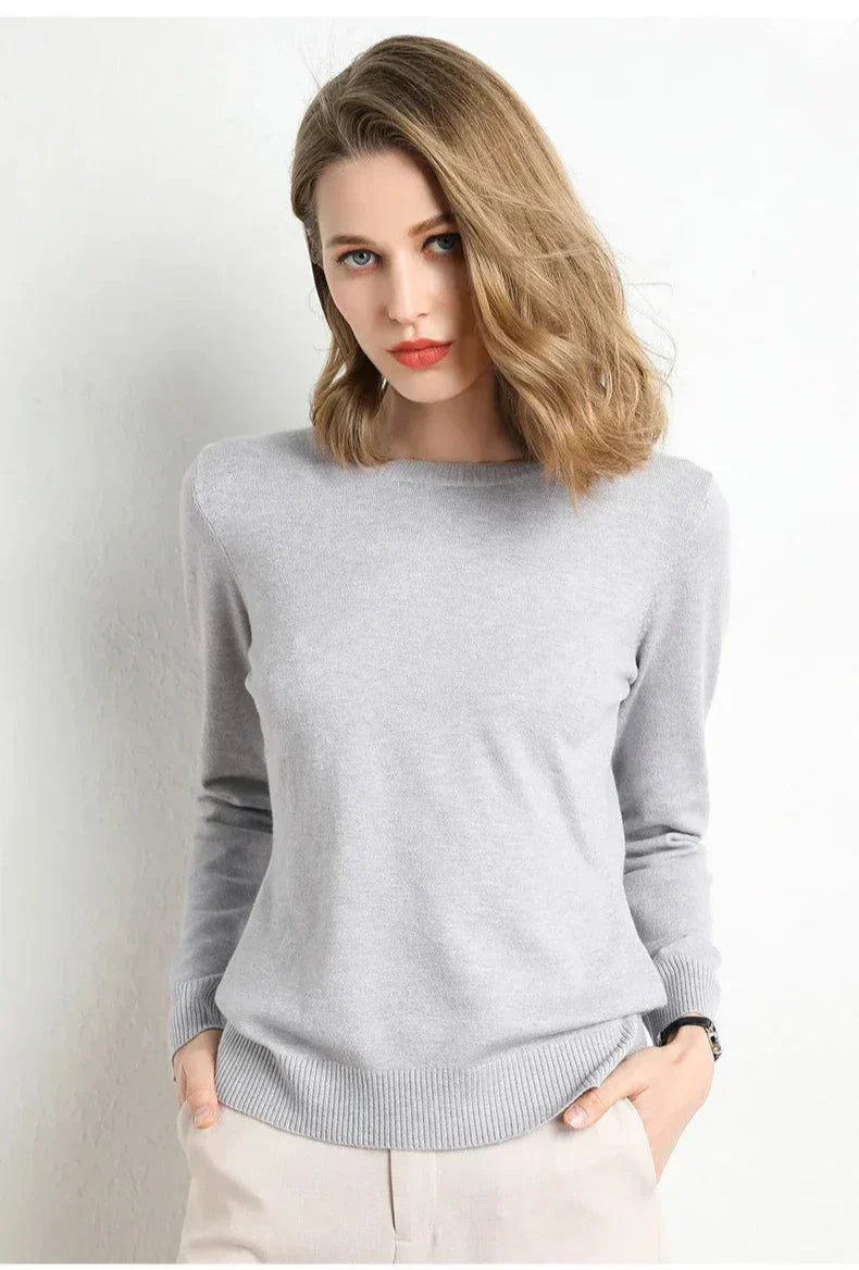 Mode Lumiére™| Essential comfortable wool sweater