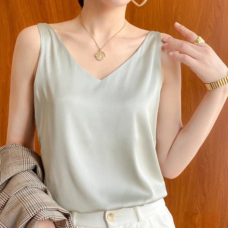 Mode Lumiére™ | Women's Soft Silk Camisole