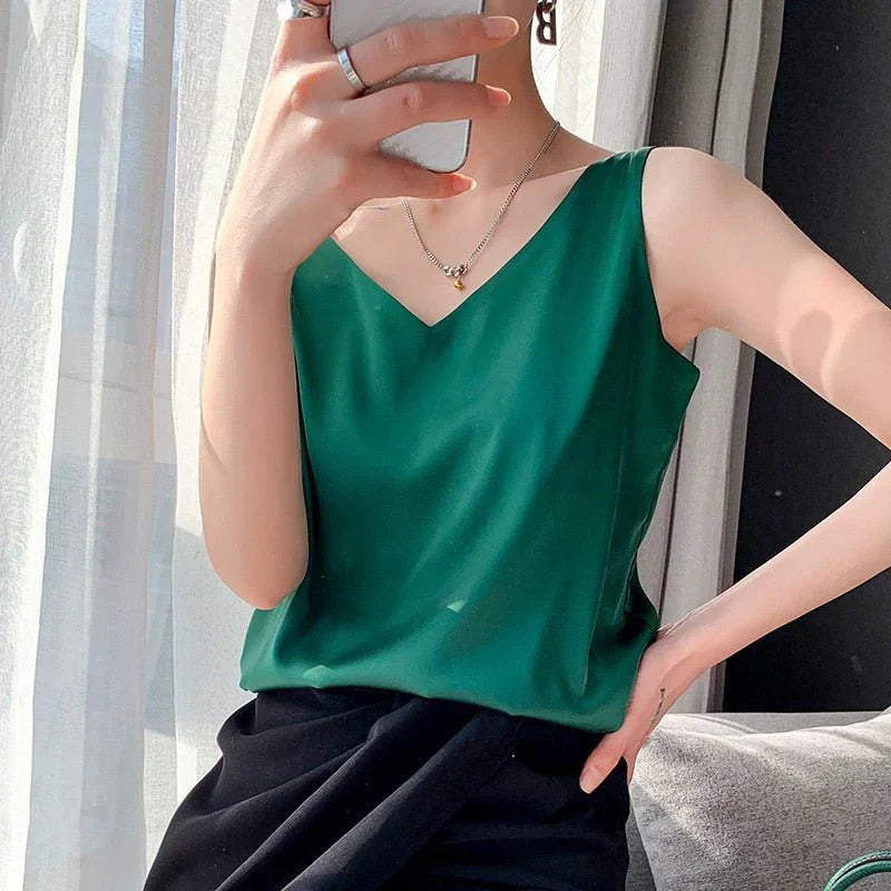 Mode Lumiére™ | Women's Soft Silk Camisole