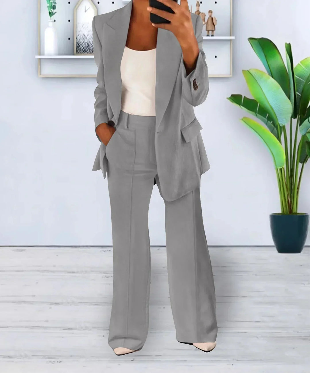 Camille | Blazer and wide-leg trousers set