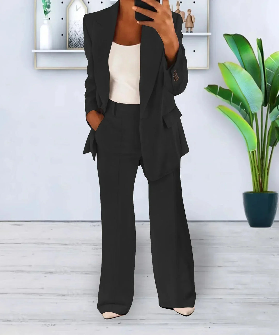 Camille | Blazer and wide-leg trousers set