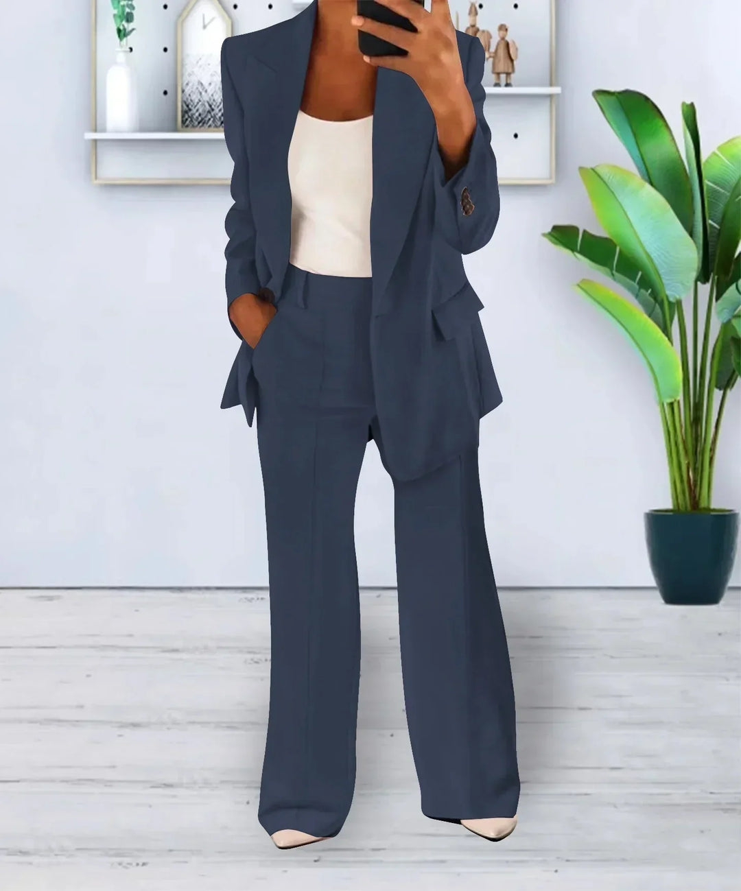 Camille | Blazer and wide-leg trousers set