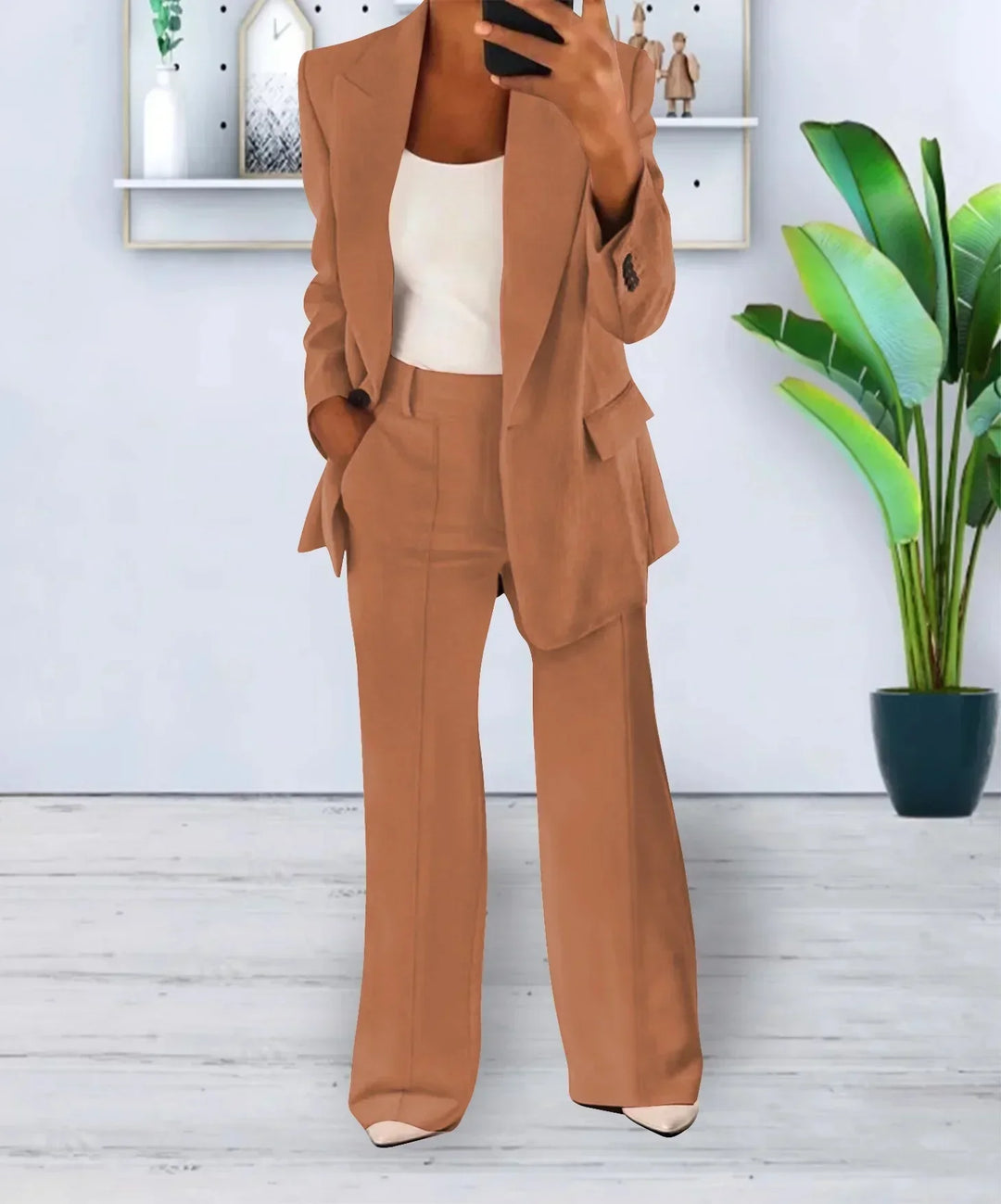 Camille | Blazer and wide-leg trousers set
