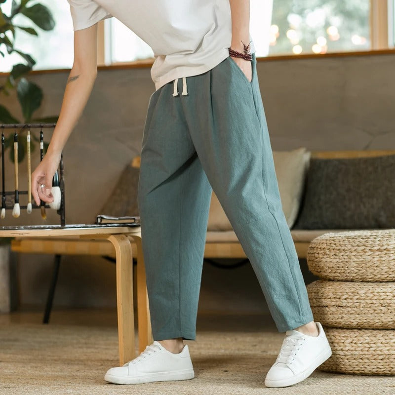 Mode Lumiére™ | Summer linen trousers