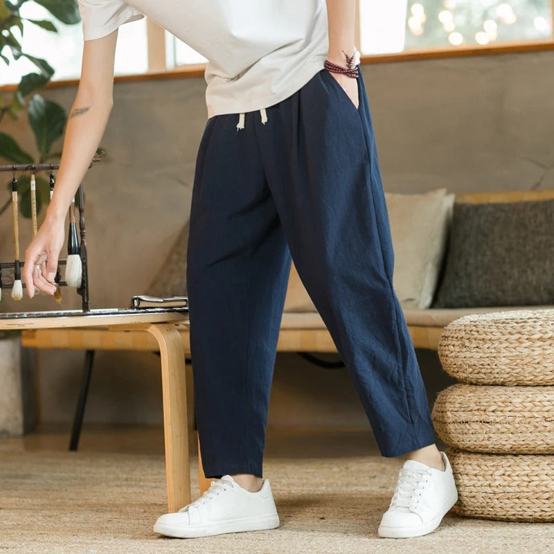 Mode Lumiére™ | Summer linen trousers