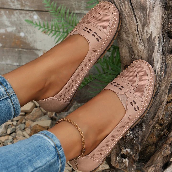 Renée | Perforated Loafer with Memory Foam Sole