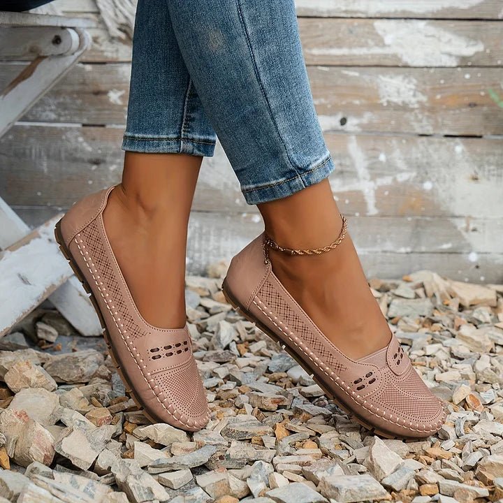 Renée | Perforated Loafer with Memory Foam Sole