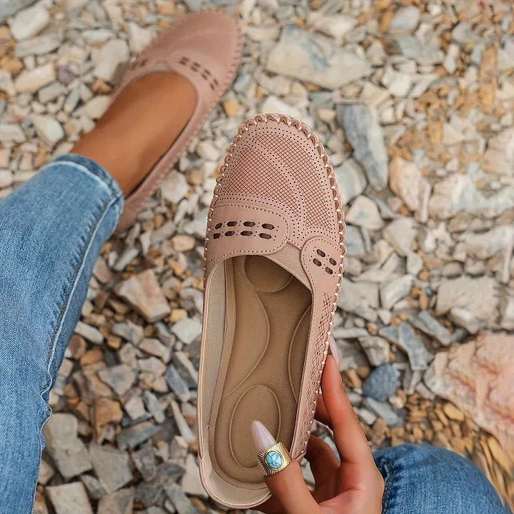 Renée | Perforated Loafer with Memory Foam Sole