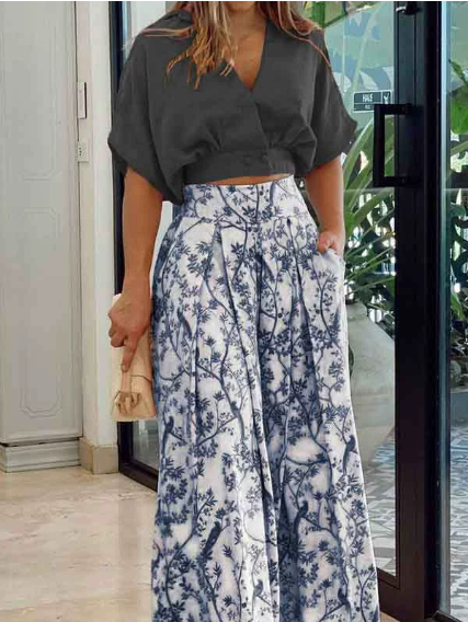 Women's Elegant Two-Piece Summer Outfit | Chic